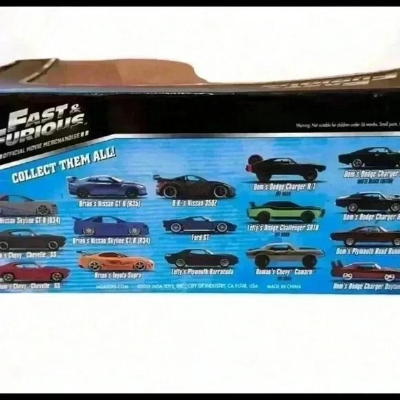 Jada Fast & Furious 1/24 Brian's Nissan GT-R R35 Diecast Model Blue - Picture 3 of 3